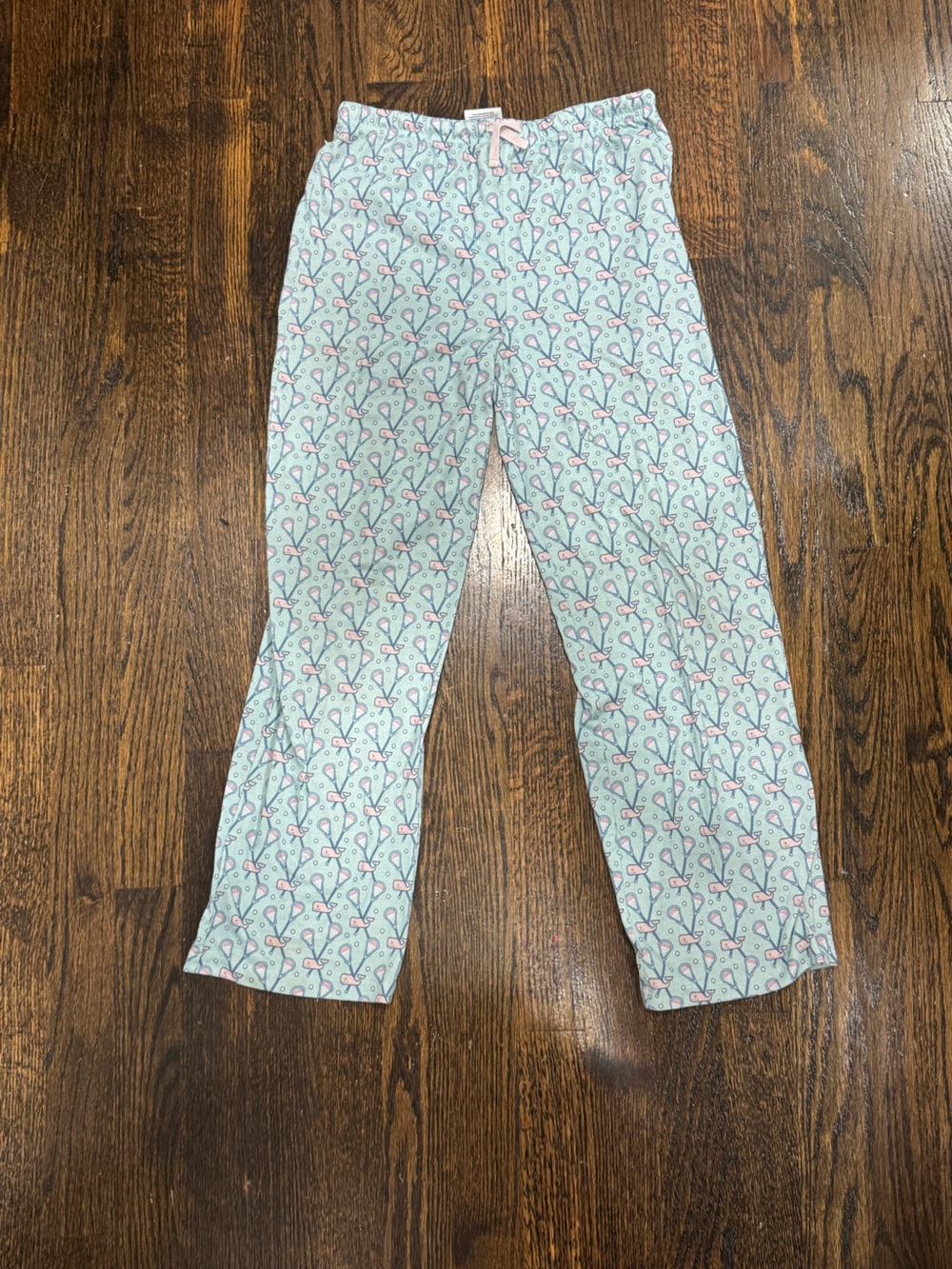 Vineyard Vines Mint Leggings with Pink Whale Motif